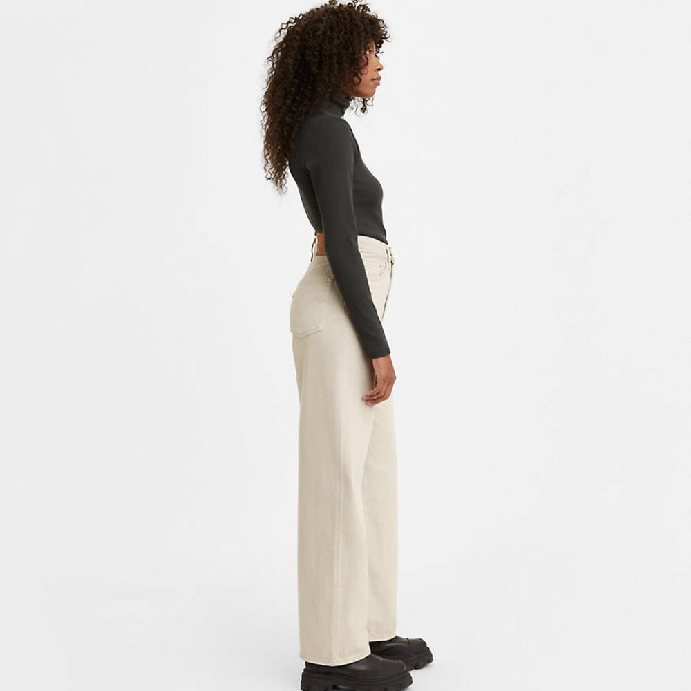 Levis Premium High Loose Jean in Mushroom Grey - Picture 11 of 12